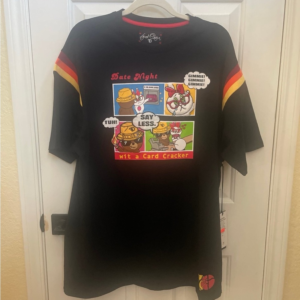 Frost Original Men’s XXL T-Shirt by Marqeis Jovan Black Graphic w/Colorful Print